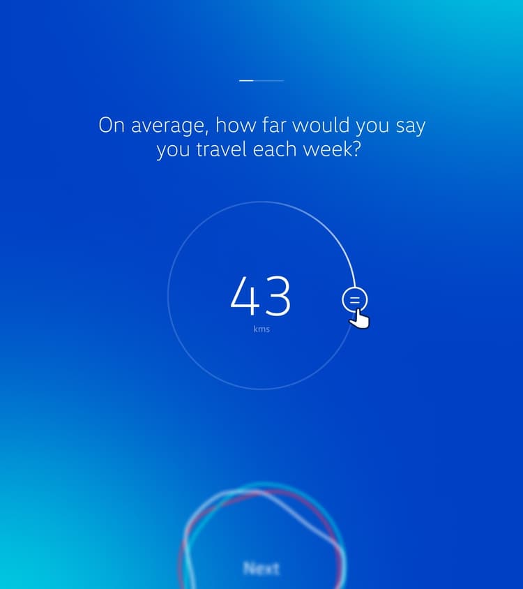 eVW Fit multiple-choice questionnaire about primary EV use.