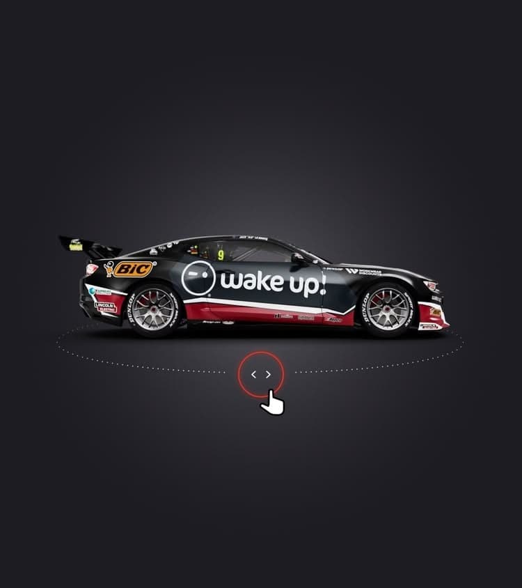 Supercars car configuration interface
